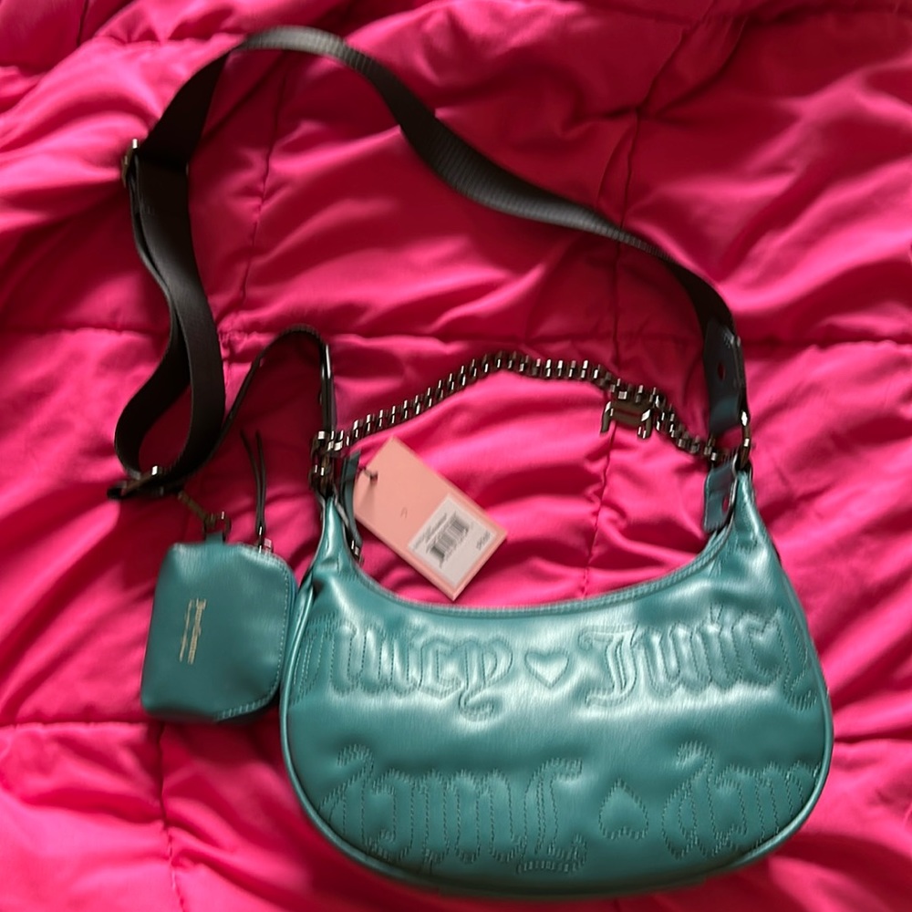 Juicy couture purse quilted emerald